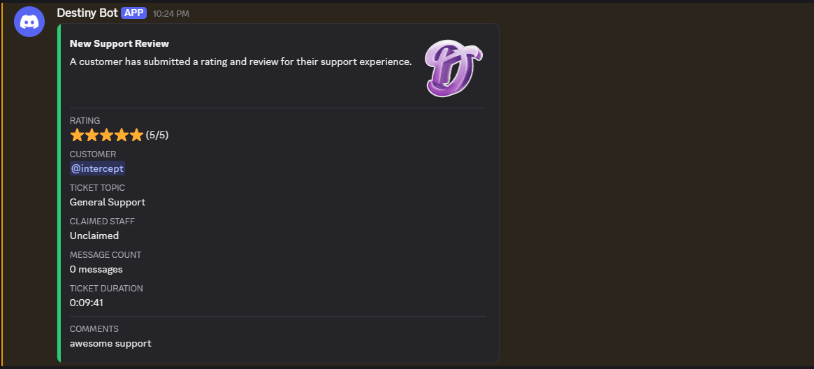Destiny Ticket Bot preview 4